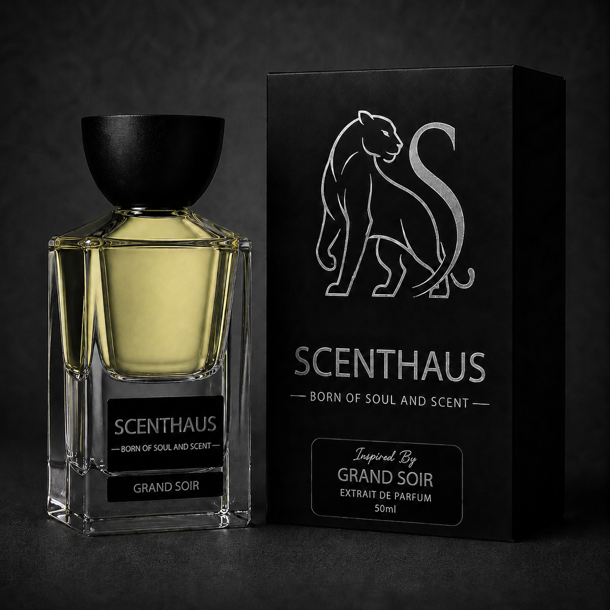 Grand Soir 50ml eau de parfum by Scenthaus – amber vanilla fragrance